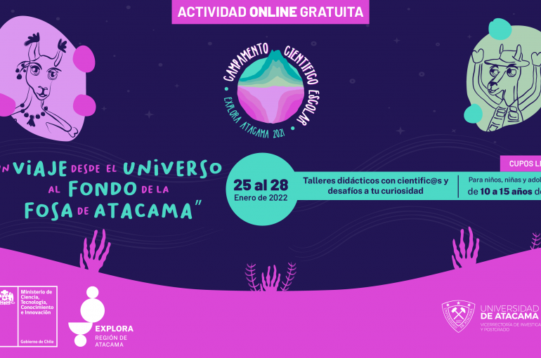 Niños, niñas  y adolescentes están invitados a un viaje virtual por Atacama en el Campamento Científico Escolar