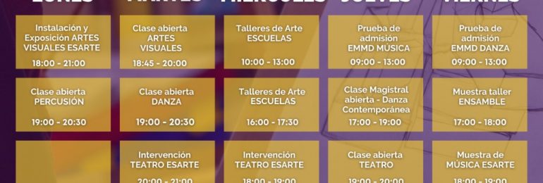 La “Semana Esartina” se realiza en el Centro Cultural Ser Humano￼