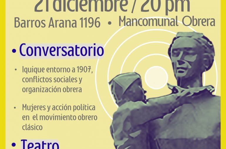 Este 21 de diciembre se llevará cabo un “Homenaje a las mujeres de la masacre de Santa María”