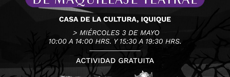 Encargada de maquillaje y caracterización teatral del municipal de Santiago dictará taller en Iquique