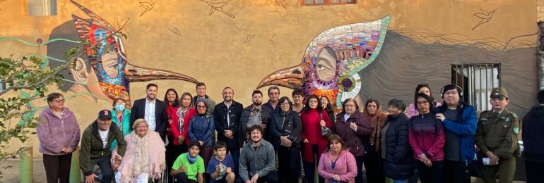 Gran Mural Mosaico realizó de manera colectiva comunidad vecinal José Papic de Antofagasta mediante Patios Culturales