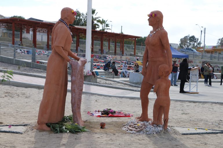 Con inauguración de simbólica escultura en Caldera celebran el Día Nacional de los Pueblos Indígenas