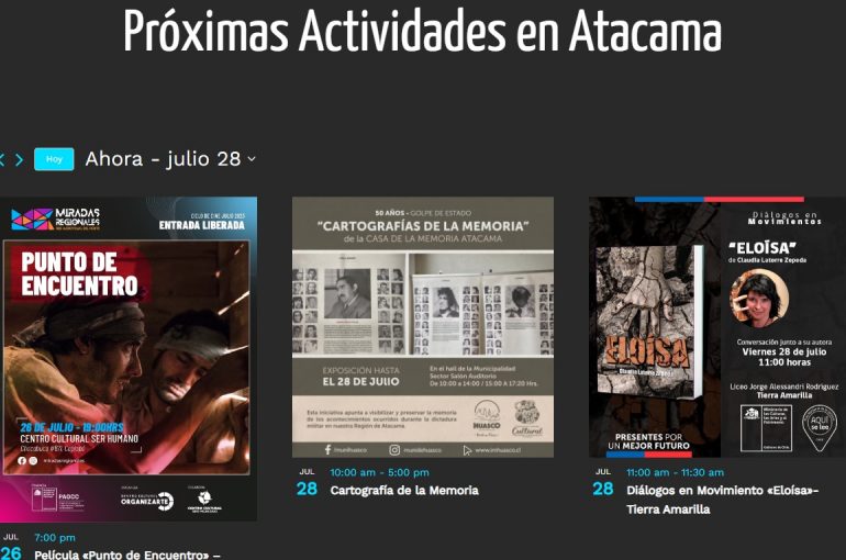 Nueva plataforma de difusión artística y cultural se lanzó para Atacama