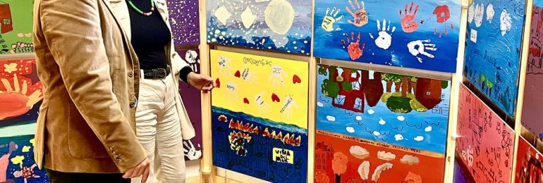 Niñas y niños afectados por el megaincendio exponen obras de arte en Museo Artequin