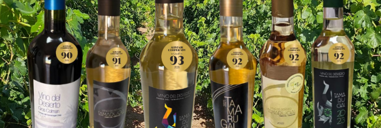 Guía Latinoamericana Alistair Cooper, entrega nuevas distinciones a “Vino del Desierto”, obteniendo una puntuación de 93 en cepa Tamarugal”