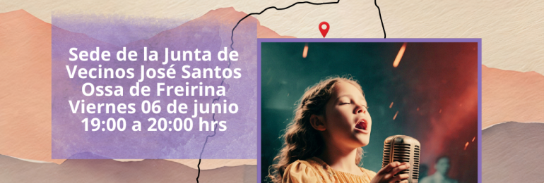 Niñas, niños y jóvenes de Taller de Canto invitan a Gala de Canto en Freirina