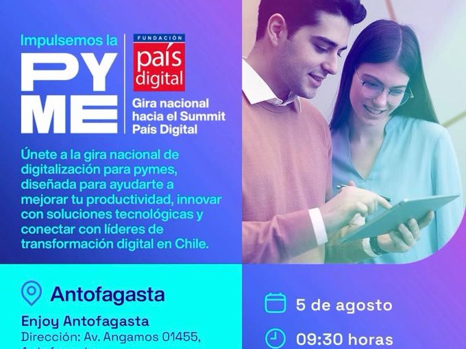 Antofagasta será una de las sedes de la gira “Impulsemos la Pyme” de Fundación País Digital