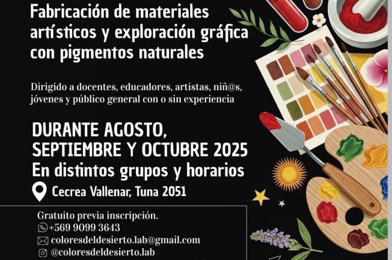 ¡Aprende a Crear Arte con la Tierra! Taller Gratuito en Vallenar para Artistas, Educadores y Adolescentes